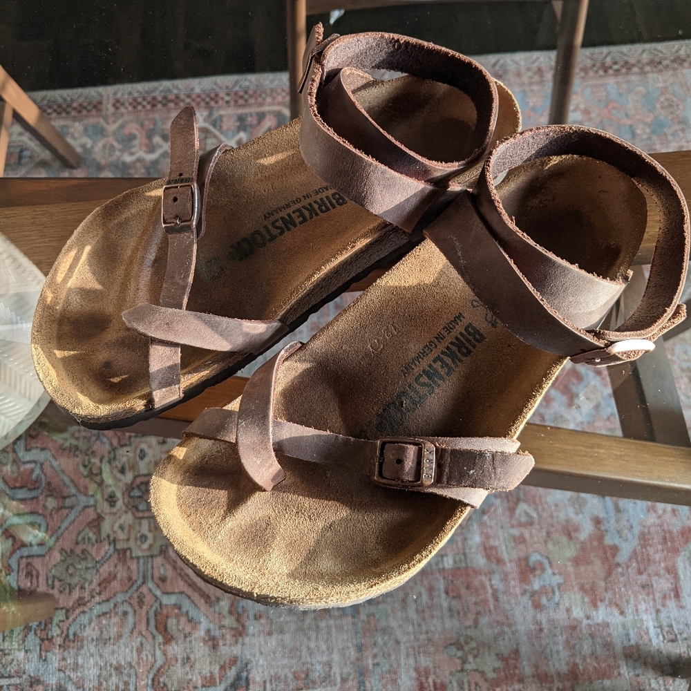 Birkenstock Yara Oiled Leather Habana Shoes